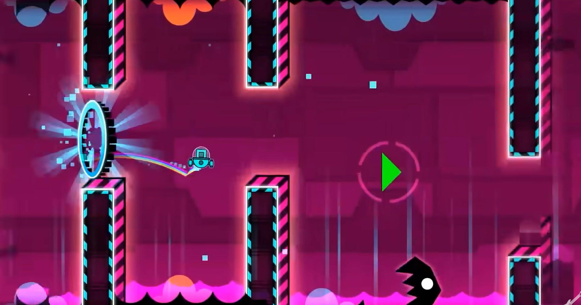 Geometry Dash Deadlocked의 빠른 비행과 타이밍 구간